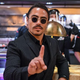 "Salt Bae" wagging a finger for the camera